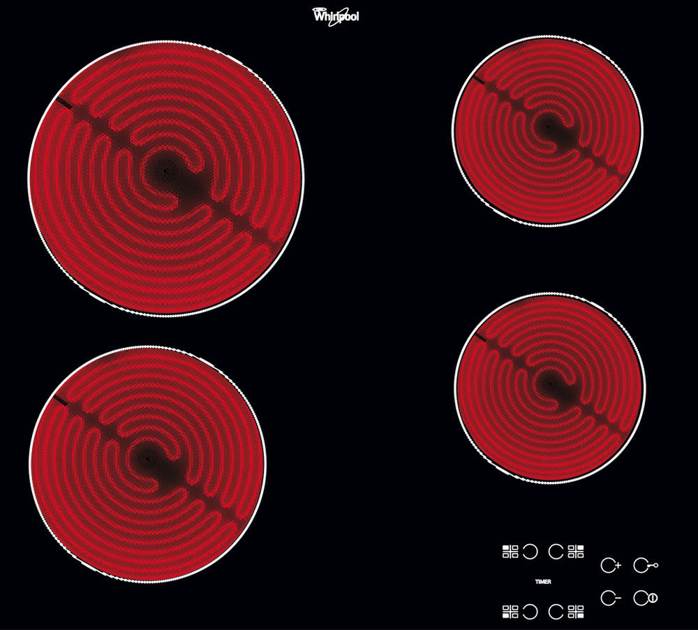 Whirlpool Ceramic Hob Easy Touch Control