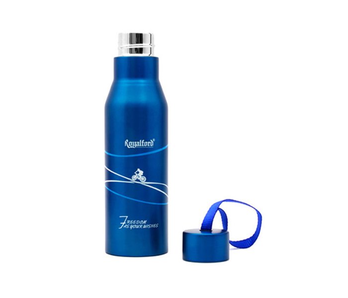 Royalford 720ml Stainless Steel Vacuum Bottle Blue