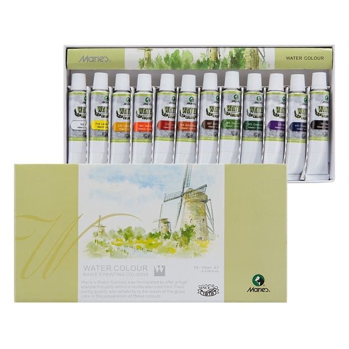 Maries Water Colour Set 12 color X 12 ml