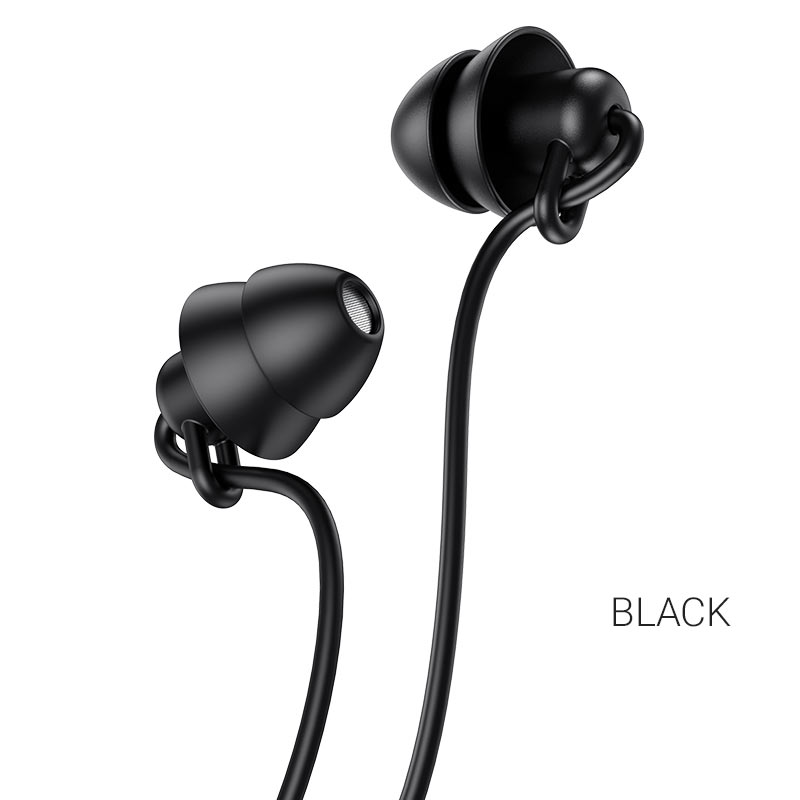 Hoco Mini Silicone Sleep Earphones Black