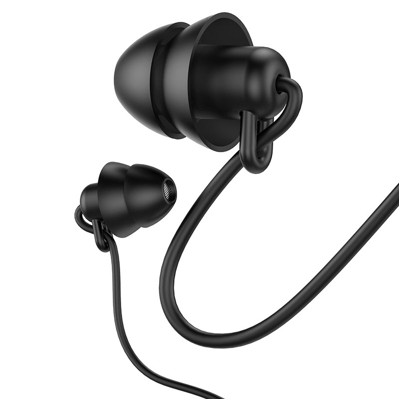 Hoco Mini Silicone Sleep Earphones Black