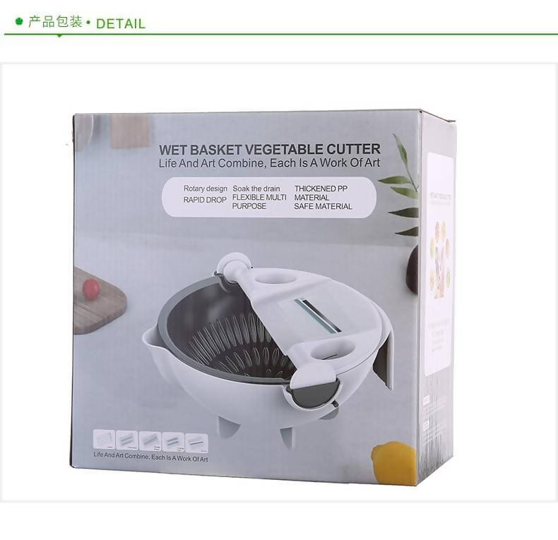 Vegetable Cutter With Drain Basket