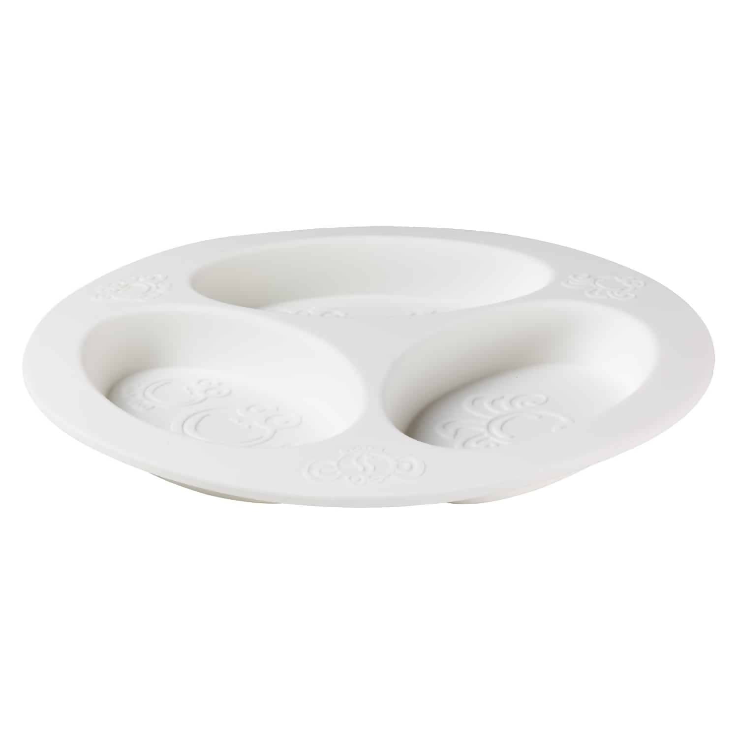 Oogaa Silicone Triple Plate White