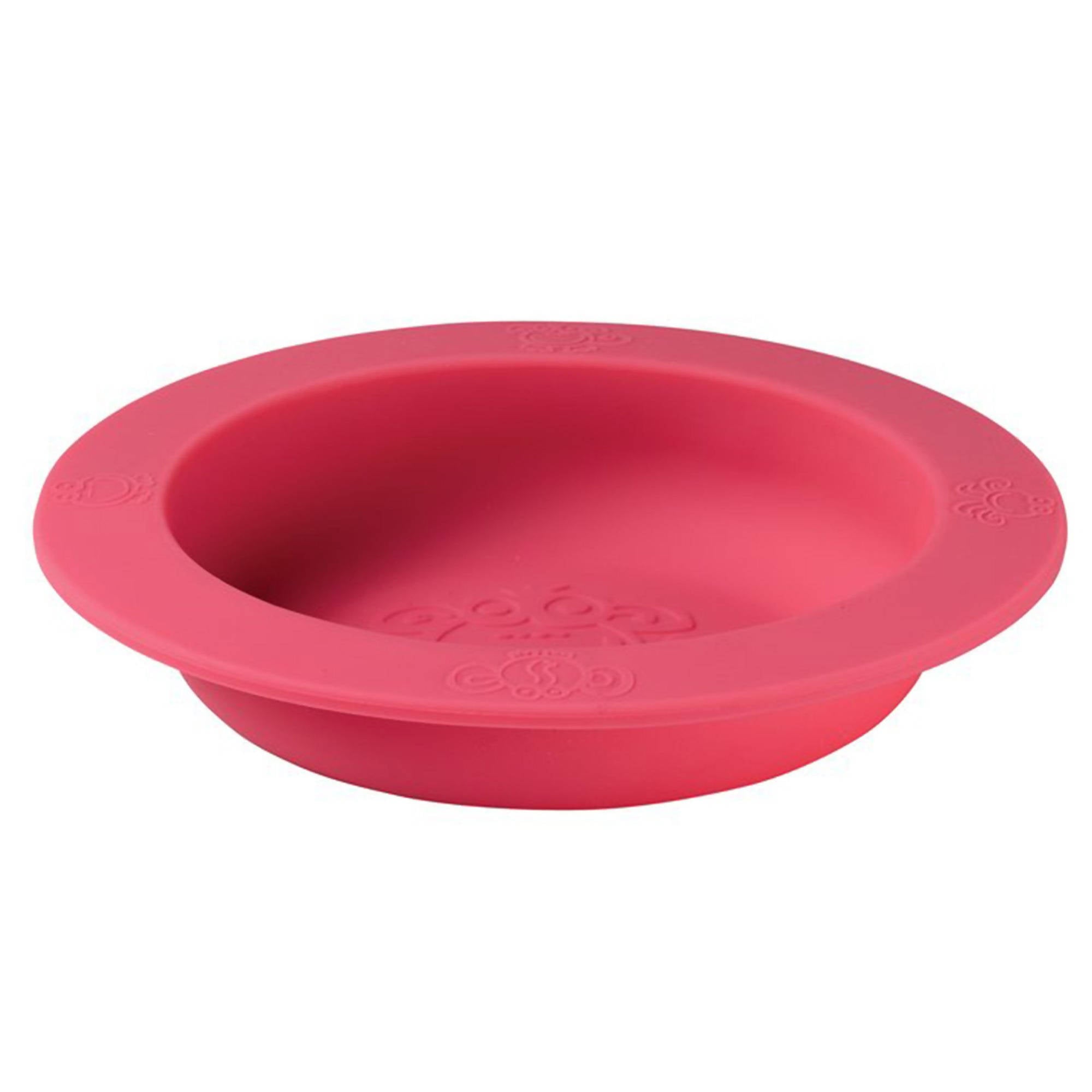 Oogaa Baby Bowl and Lid Silicone Pink