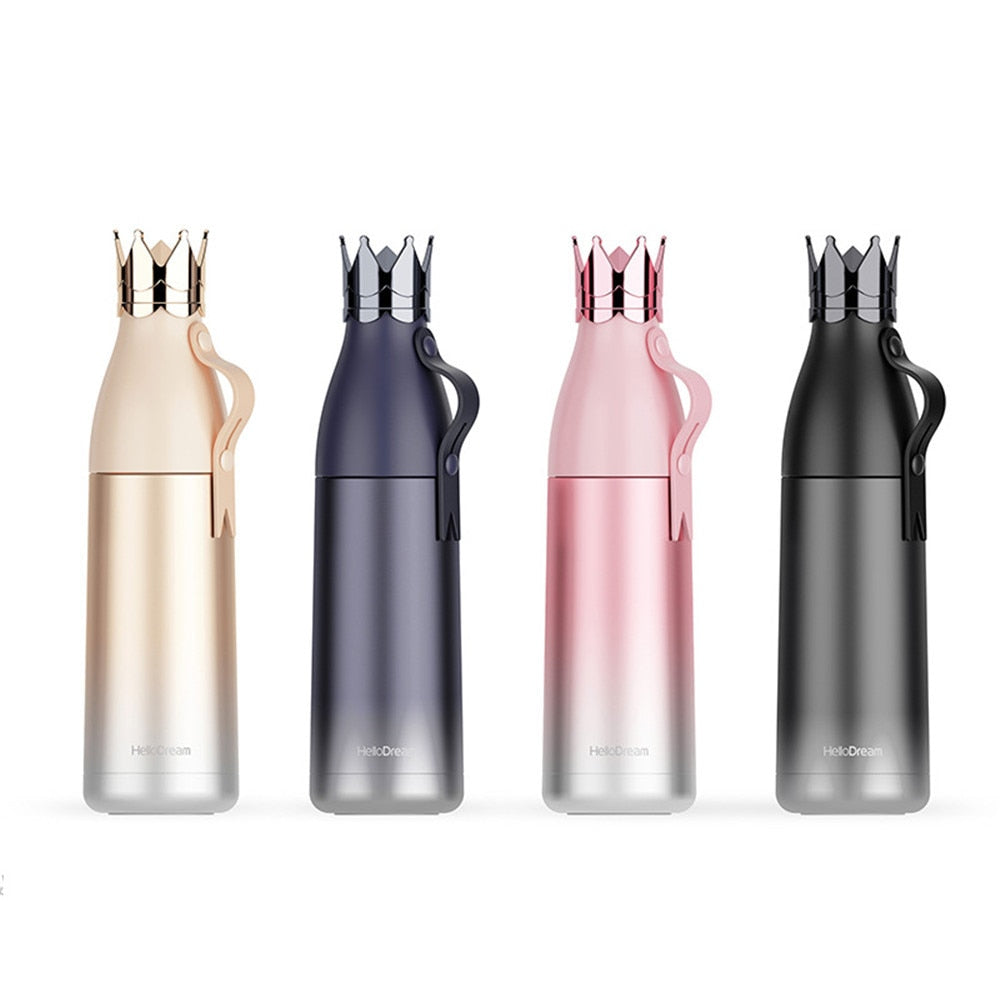 Drinkware  Bottle Crown Water Bottle Outdoor Mug Travel Bottle Vacuum Bottle