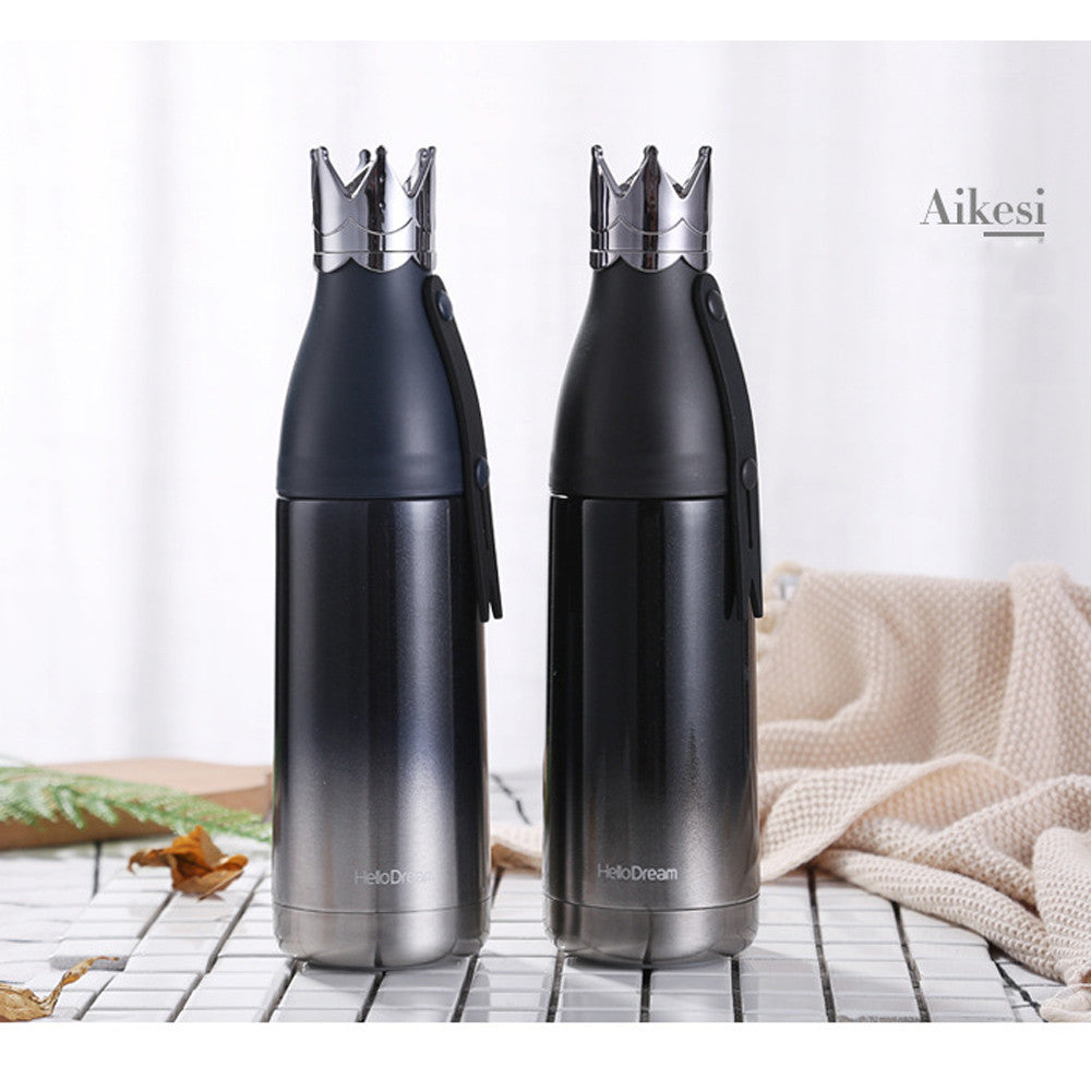 Drinkware  Bottle Crown Water Bottle Outdoor Mug Travel Bottle Vacuum Bottle