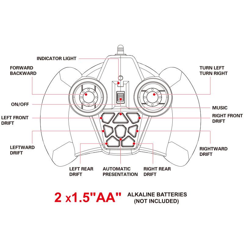 12 Channel Drift Remote Control Climbing Car Toy 4WD RC Car 1:16 2.4G