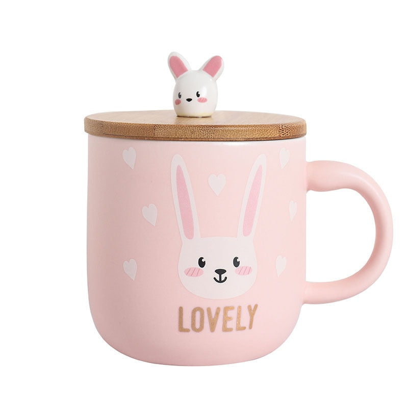 Cute Cartoon Rabbit Ceramic Cup - Whimsical Sipping Delight | Kitchen Appliance | Halabh.com