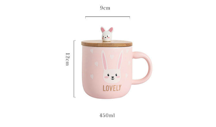 Cute Cartoon Rabbit Ceramic Cup - Whimsical Sipping Delight | Kitchen Appliance | Halabh.com