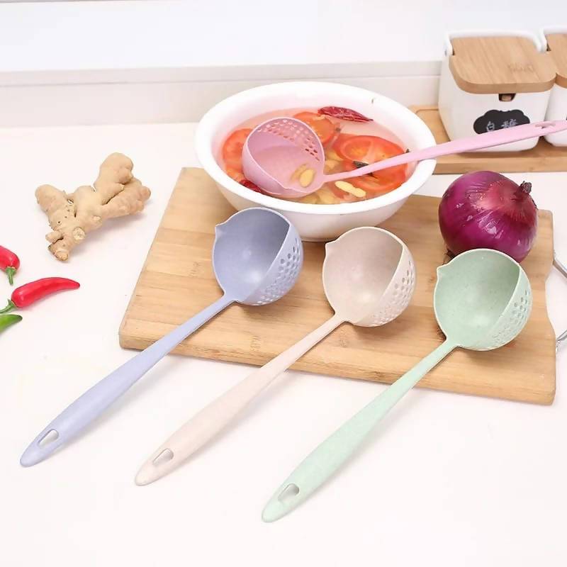 1Pc Hook Design Soup Spoon 2 In 1 Long Handle | Kitchen Appliance | Halabh.com