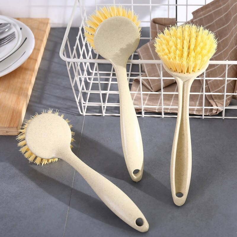 Cleaning Brush Long Handle Cup Brush Household Tea Kitchen Wash Cup Sponge Brush Household Decontamination Wash Pot Brush