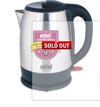 Sanford 1.8L BS  Electric Kettle Stainless steel