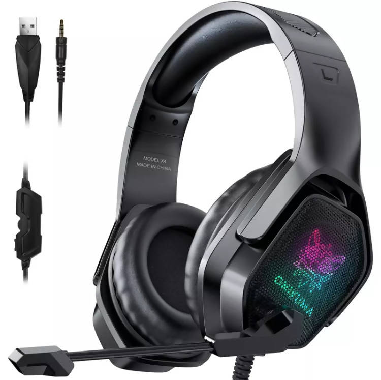 Onikuma X4 Wired Gaming RGB Headset 40 mm Black