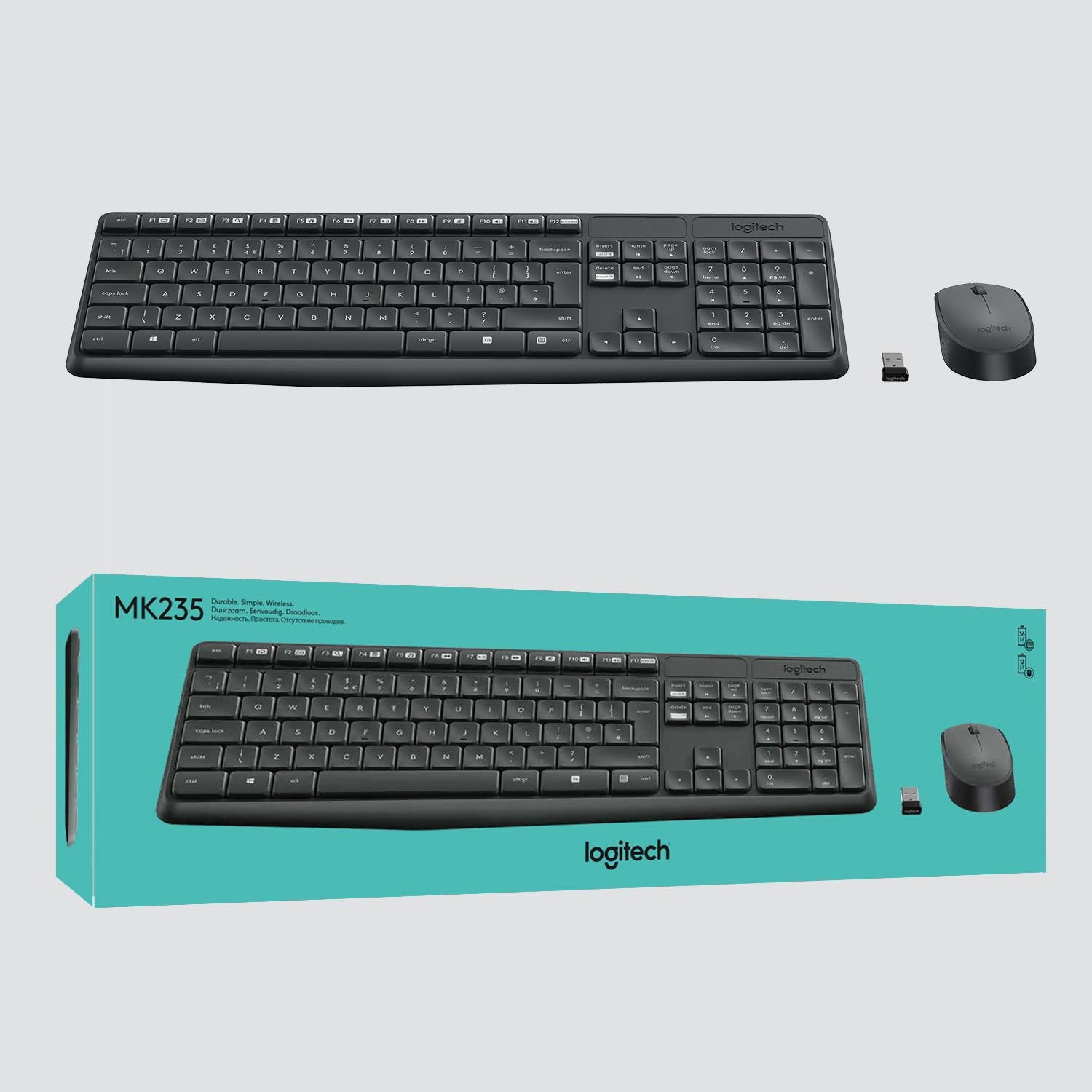 Logitech Radio Keyboard And Mouse Set