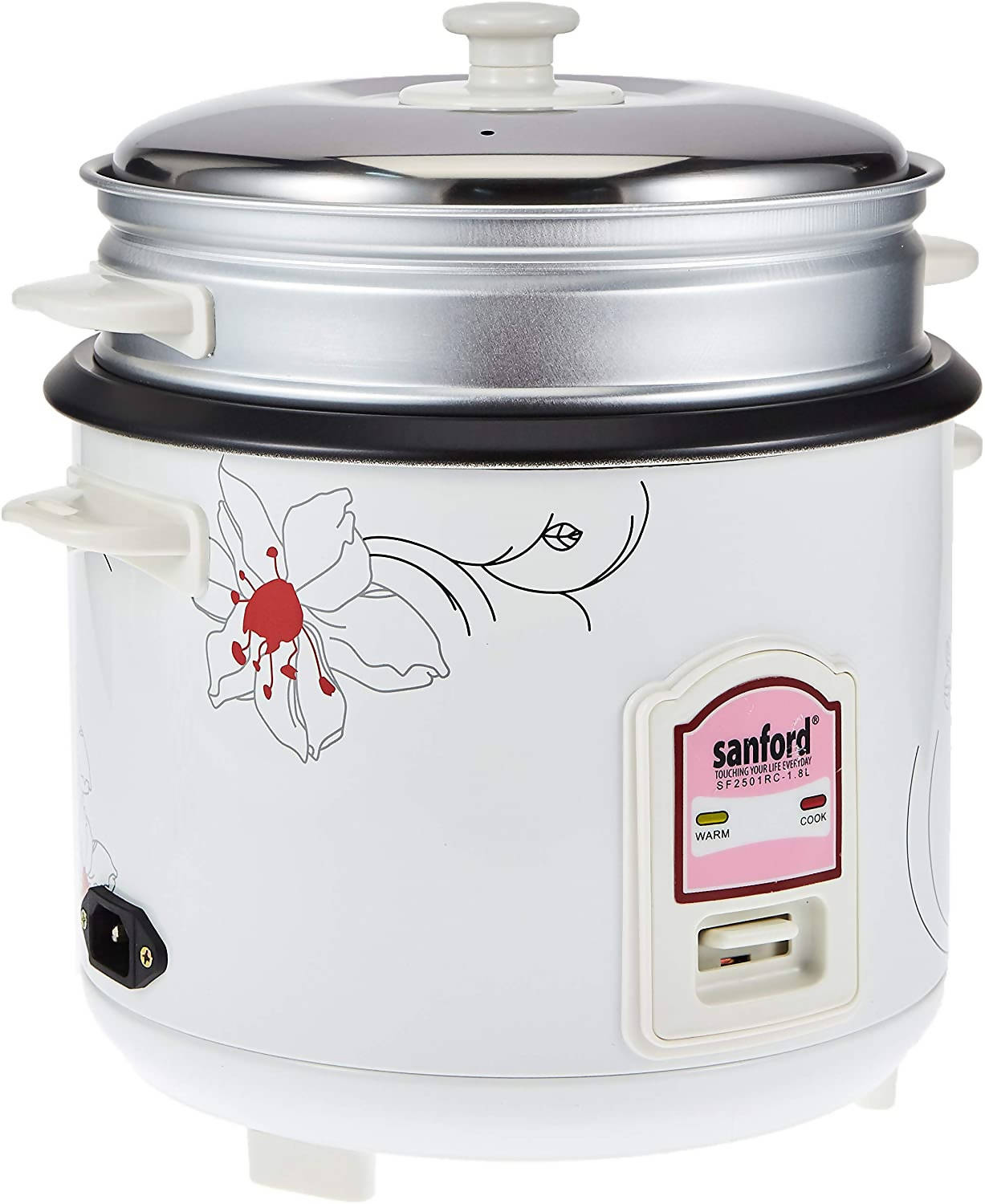 Sanford 1.8 Liters Rice Cooker White