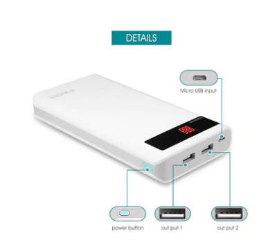 Romoss Sense 6P PH80(W) 20000mAh Power Bank With LED Display