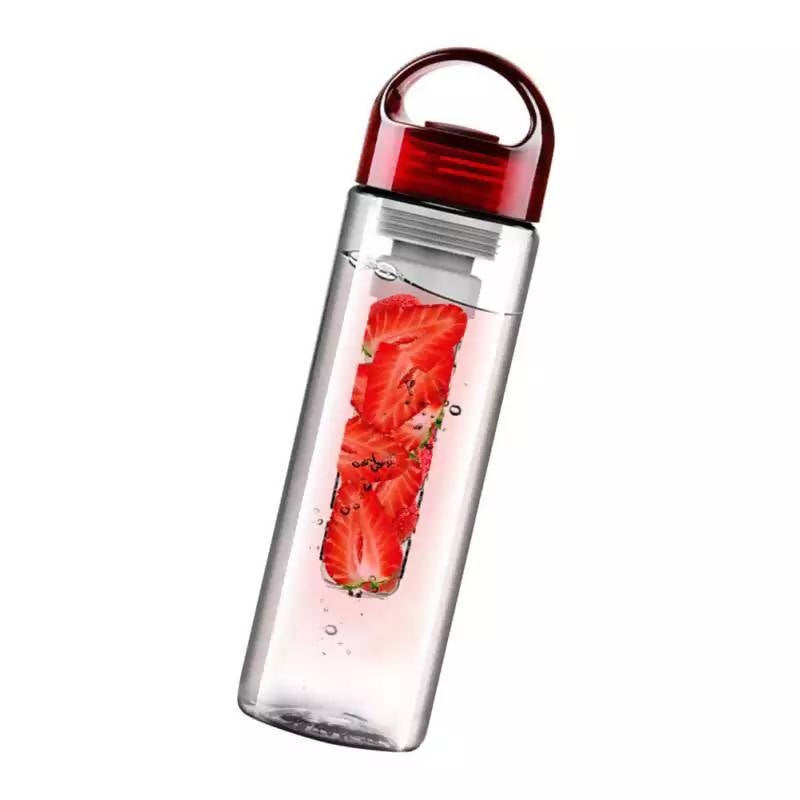 750ml Plastic Water Bottle Portable Fruit Leakproof Drinking Cup for Travel Sports